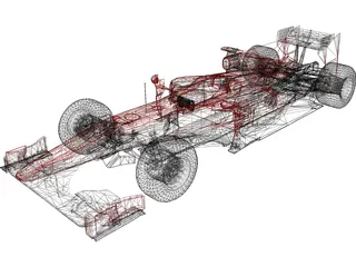 Ferrari F1 F10 (2010) 3D Model