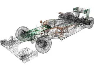 Force India VJM03 F1 (2010) 3D Model