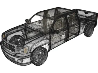 GMC Sierra (2007) 3D Model