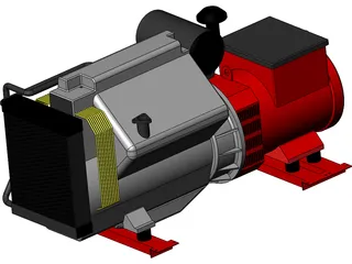 Diesel Generator 3D Model