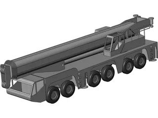 AC250 All Terrain Crane 3D Model