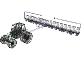 Kinze Corn Planter 3D Model