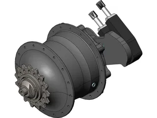 Rohloff Hub 3D Model