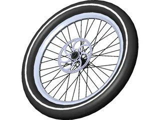 Wheel Disc Brake High Profile 3D Model