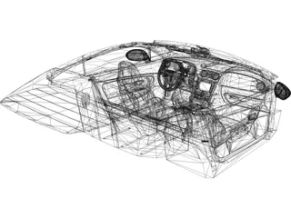 Interior Bentley Continental Supersport 3D Model