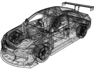 Mitsubishi Lancer Evolution HKS (2006) 3D Model