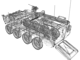 M1126 Stryker ICV 3D Model