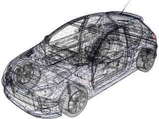 Peugeot 206 3D Model