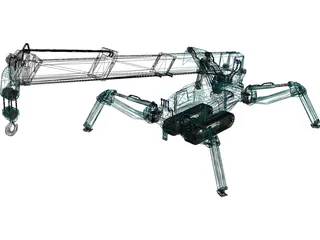 Maeda MC 285 Mini Crawler Crane 3D Model