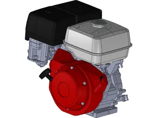 Honda GX340 Engine 3D Model