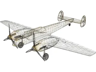 Messerschmitt BF-110 3D Model