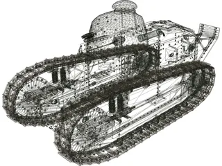 Renault FT-17 3D Model