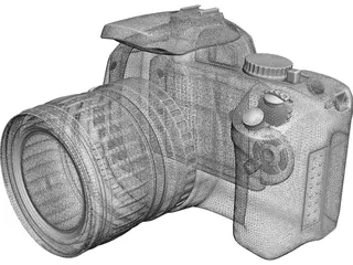 Canon EOS 400D 3D Model
