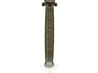 Ionic Column 3D Model