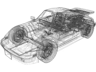 Porsche 911 Turbo 3D Model