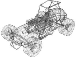 Sprint Car Buggy 3D Model