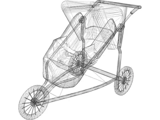 Baby Carriage 3D Model