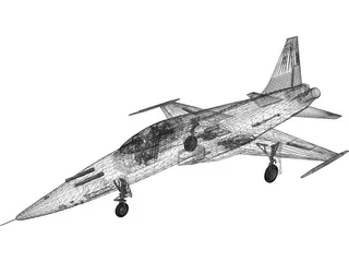 Northrop F-5E Tiger II 3D Model