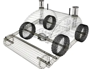 Minesweeper Robot 3D Model