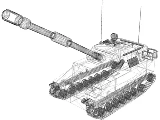 M109A6 Paladin Self-Propelled Howitzer 3D Model