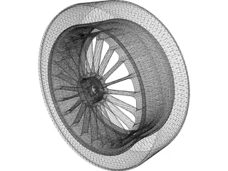 Wheel Rim Metal 3D Model