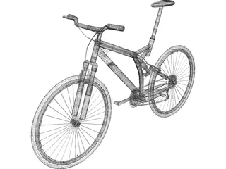 Bike Mountain Full Suspension 3D Model