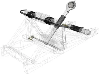 Balista Catapult 3D Model