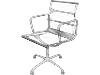 Chair Eames EA 107 3D Model