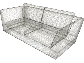 Sofa Arcano Italian 3D Model