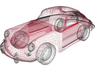 Porsche 356 (1965) 3D Model