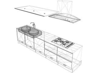 Kitchen Elam E5 3D Model
