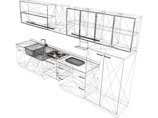 Kitchen Dada Amarena 3D Model