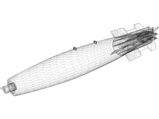 Mk 82 Snakeye Missile 3D Model