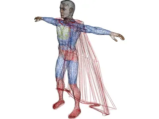 Superman 3D Model