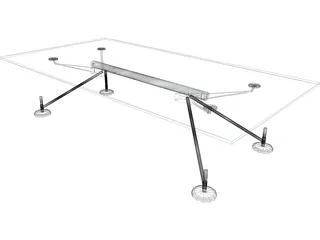 Table Norman Foster Low 3D Model