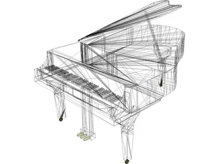 Grand Piano 3D Model