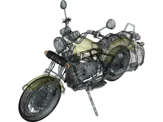 Moto Guzzi 1100i California 3D Model