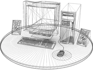 Computer PC 3D Model