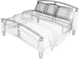 Bed Classic 3D Model