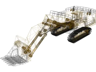 Hitachi EX5500 Dig Machine 3D Model