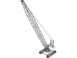 Crane Crawler 3D Model