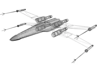 Star Wars X-Wing 3D Model