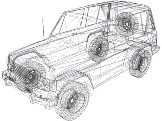 Mitsubishi Pajero (1988) 3D Model