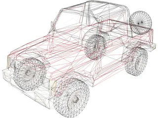 Suzuki Samurai (1988) 3D Model