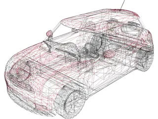 Mini Cooper S (2002) 3D Model