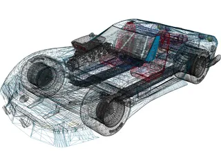 Chevrolet Corvette (1979) [Supercharged] 3D Model