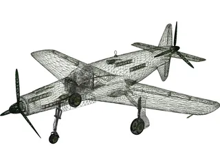 Dornier Do 335 Pfeil 3D Model