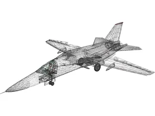 F-111 General Dynamics 3D Model