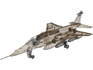 BA Jaguar GR1 3D Model