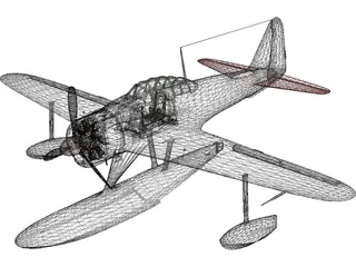 A6M2 N Type 2 Rufe 3D Model